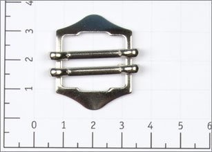 Пряжка регулирующая металл 18мм цв никель для жилета (уп 100шт) Z30-27 (0)