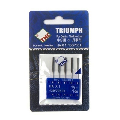 Иглы для БШМ TRIUMPH New 130/705H Джинс №100 (уп.5шт) (1)