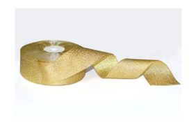 лента металлизированная 40мм (рулон 36 ярдов) золото купить по 338.1 - в интернет - магазине Веллтекс | Саратов
.