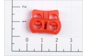 фиксатор пластик 104-х цв оранжевый (№34) для двух шнуров (уп 500шт) | Распродажа! Успей купить!