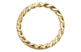 кольцо плетеное l9351 40/50мм золото (уп 10шт) | Распродажа! Успей купить!