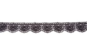 кружево гипюр цв черный арт 3069 30мм vlt – товары для шитья дома купить в Веллтекс | Саратов
