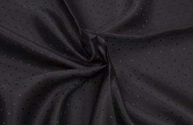 ткань подкладочная поливискоза twill, 90гр/м2, 52пэ/48вкс, 146см, черный жаккард точка/s580, (50м) k купить в Саратове.